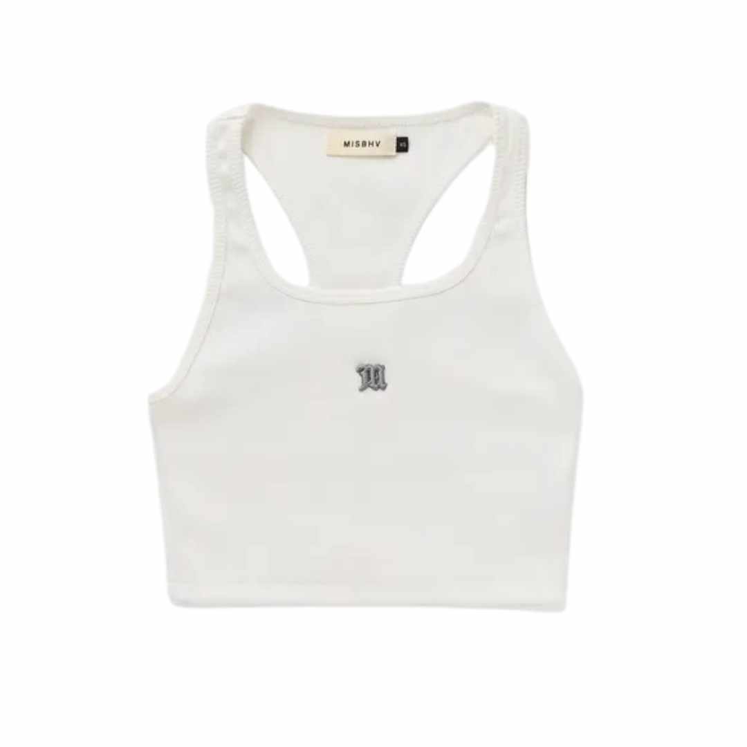 LOGO COTTON CROPPED TANK TOP