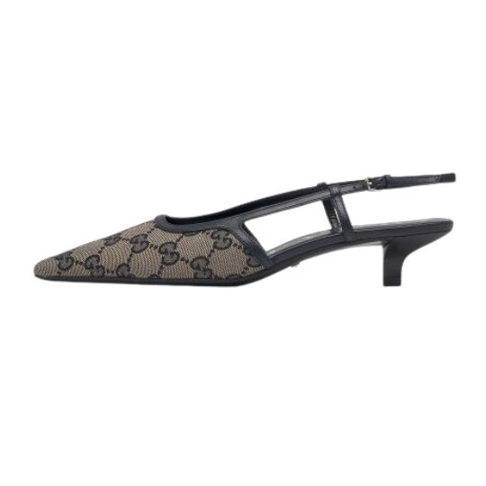 WOMEN'S GG SLINGBACK PUMP - Beige Blue 