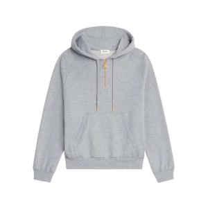 Hoodie in cotton and cashmere