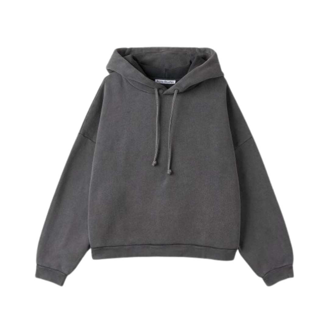 Men's Logo Cotton Hoodie - Fade Black