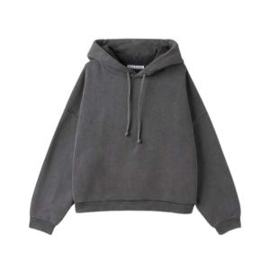 Men's Logo Cotton Hoodie - Fade Black