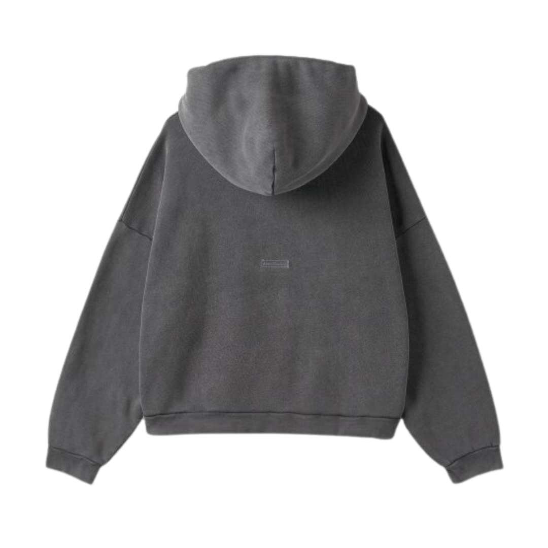Men's Logo Cotton Hoodie - Fade Black