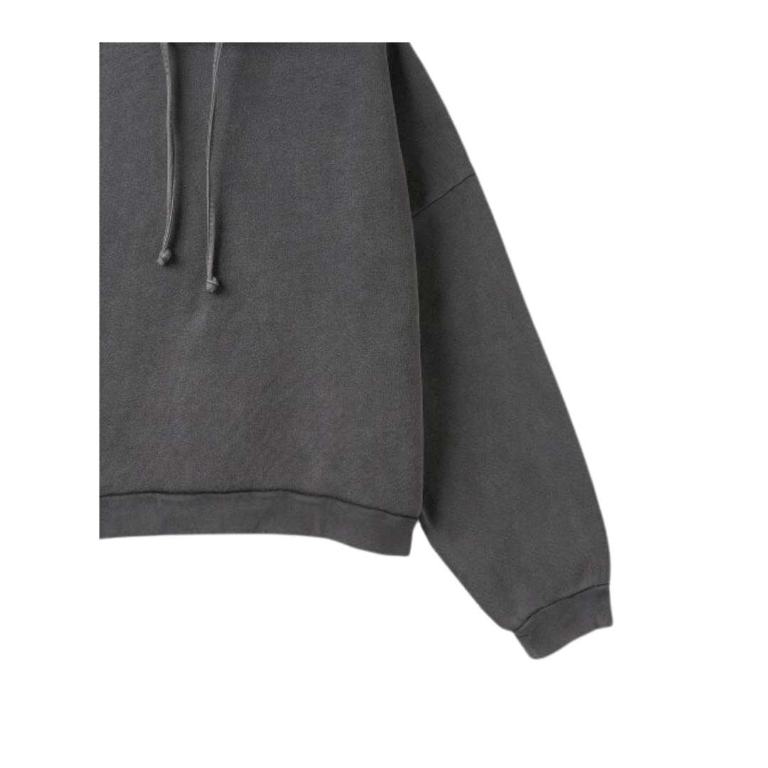 Men's Logo Cotton Hoodie - Fade Black