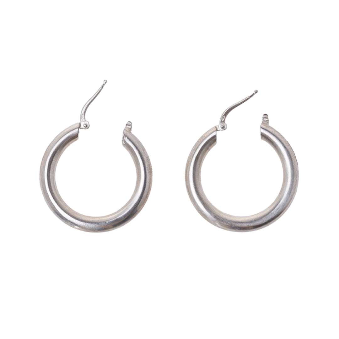 Women's Sterling Silver Hoop Earrings