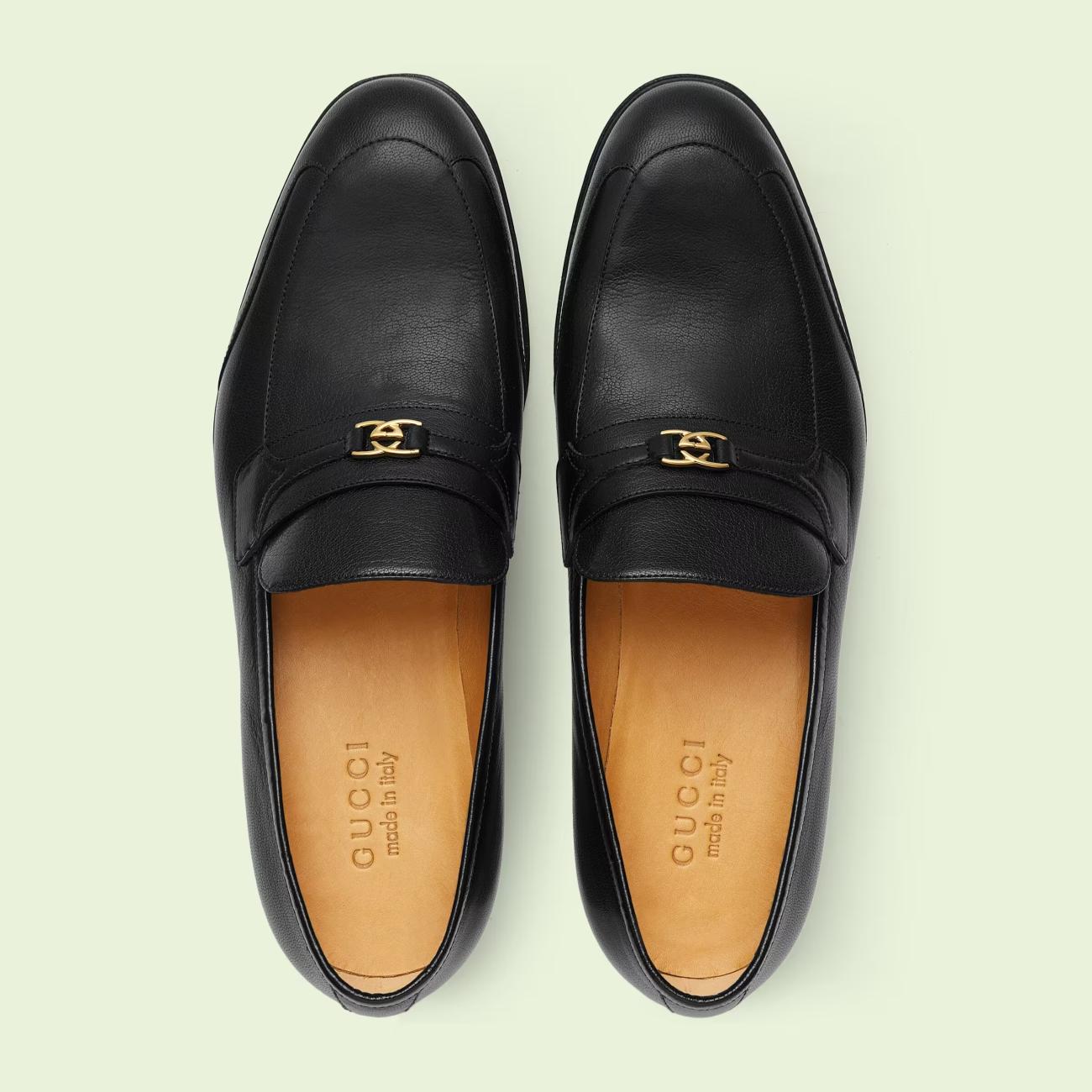 Men's loafer with Interlocking G (BLACK)