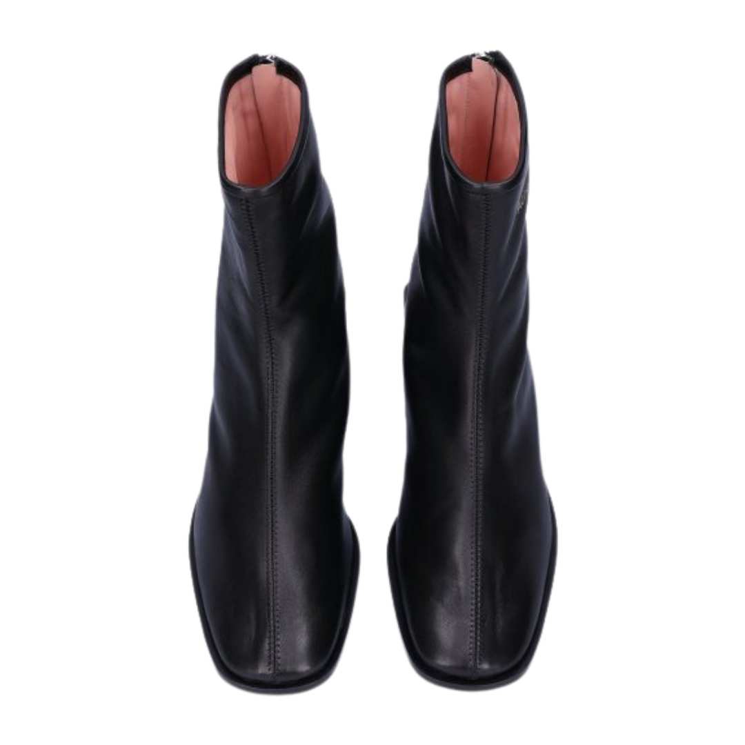 Bertine Branded Leather Boots