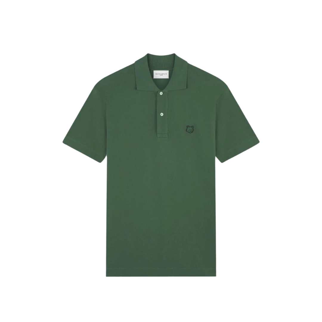 Bold Fox Head Patch Comfort Maison Kitsune Bold Fox Head Patch Comfort Polo Bottle Green