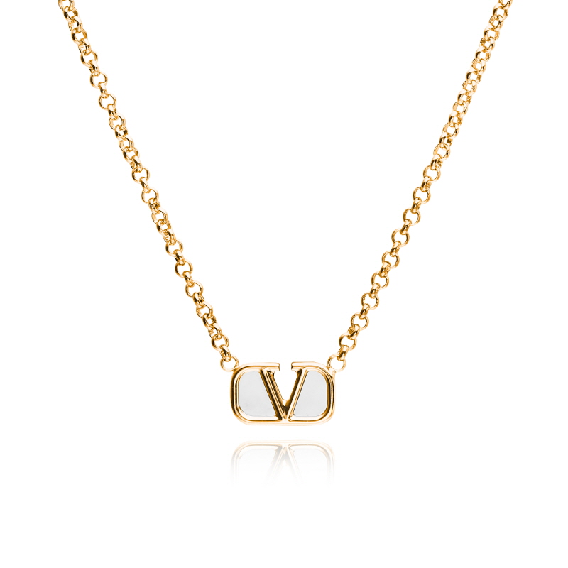 Garavani V logo necklace trend mecca