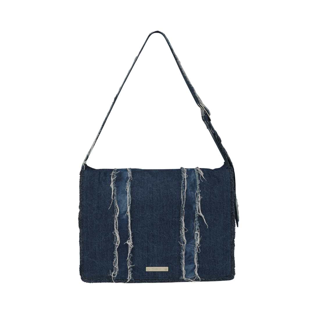 Grunge cross big bag indigo