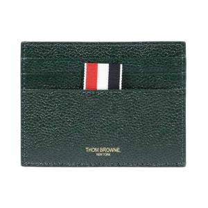 4-bar applique striped pebble grain single card wallet