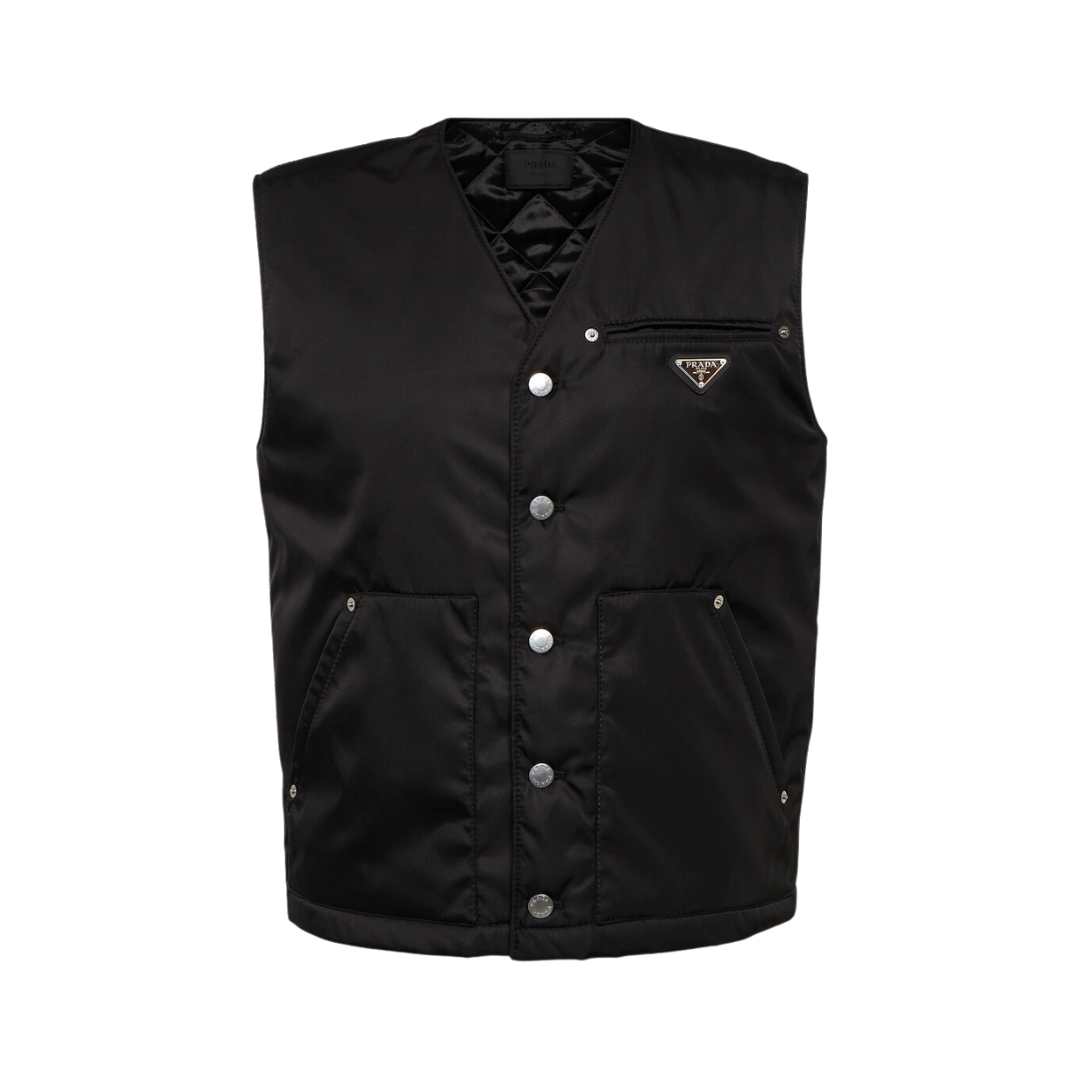 Re-nylon logo padded vest