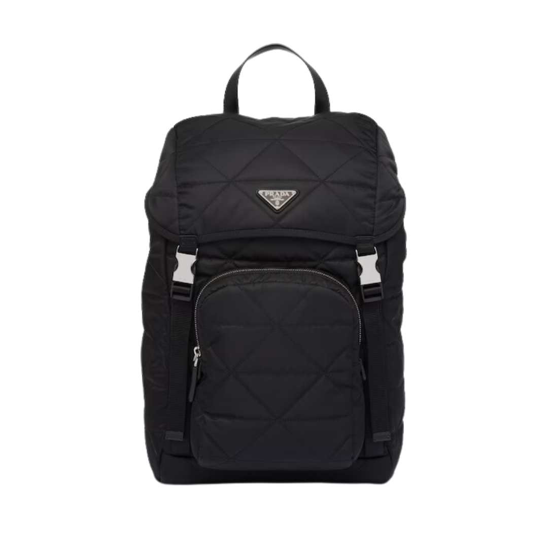 Topstitching decorated Re-nylon backpack