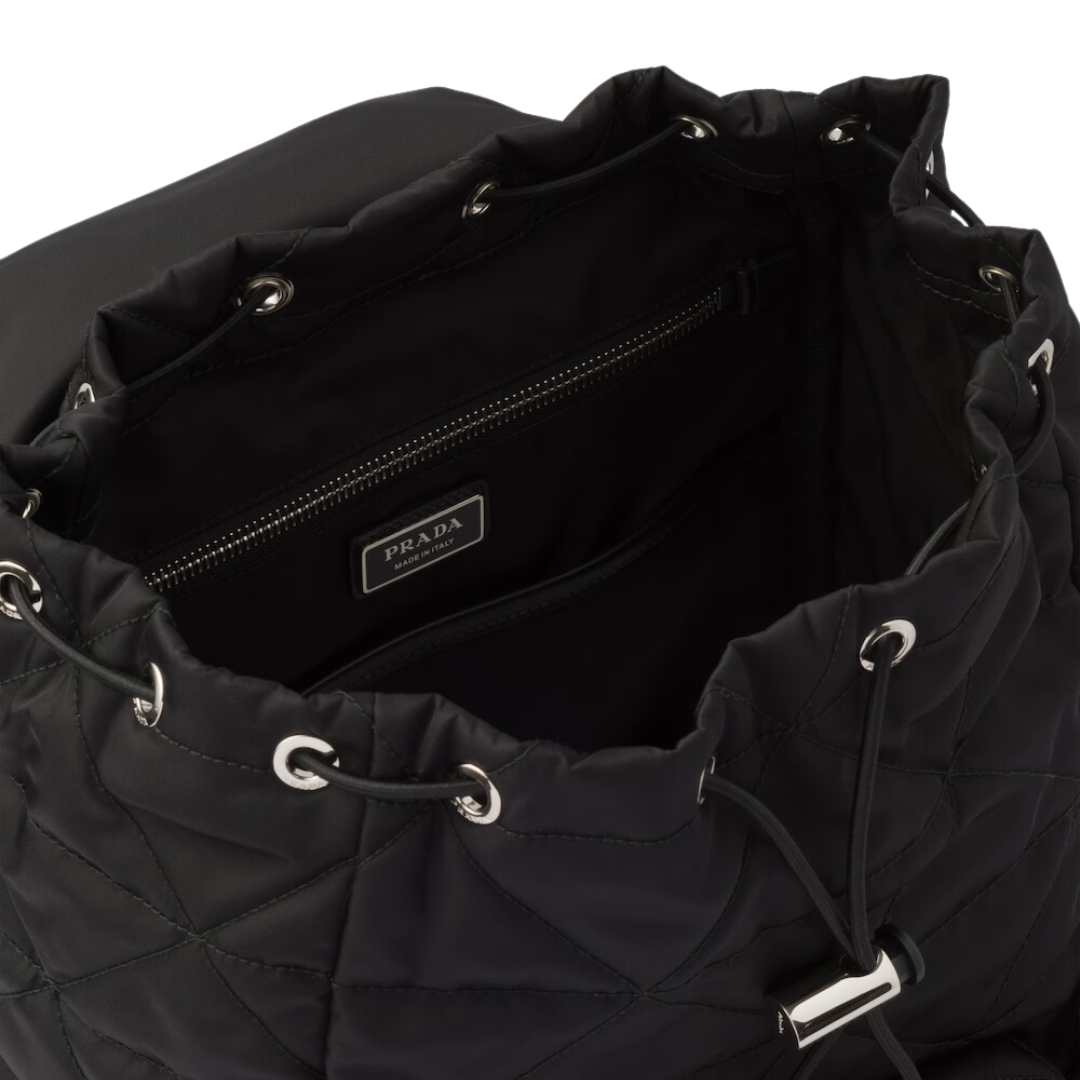 Topstitching decorated Re-nylon backpack