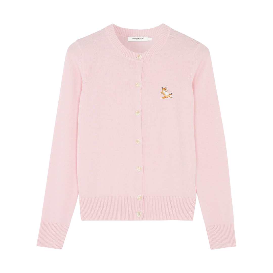 Chillax Fox Patch Adjusted R-Neck Cardigan