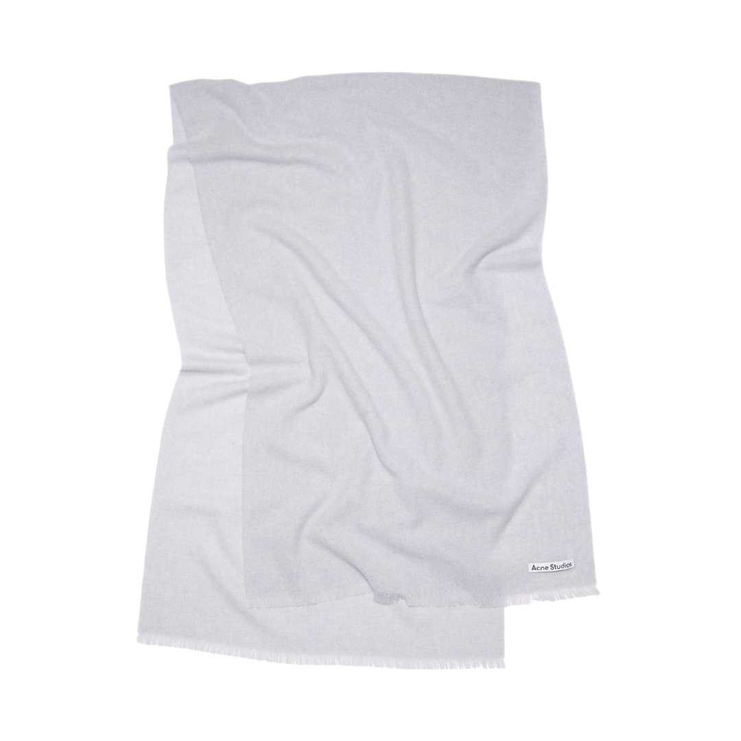 LIGHT WOOL SCARF - OVERSIZED - LIGHT GREY