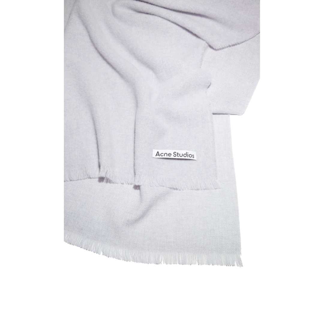 LIGHT WOOL SCARF - OVERSIZED - LIGHT GREY