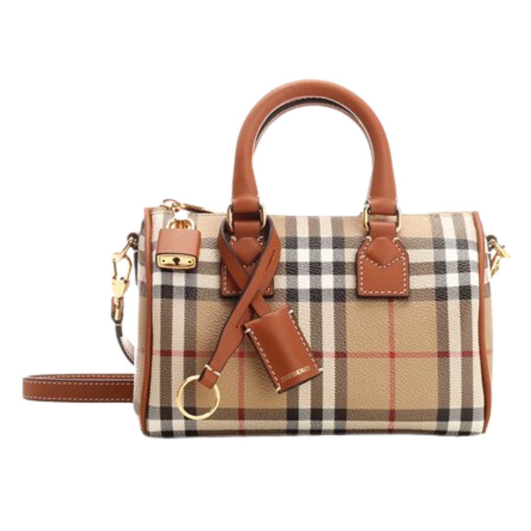 Checkered mini bowling bag