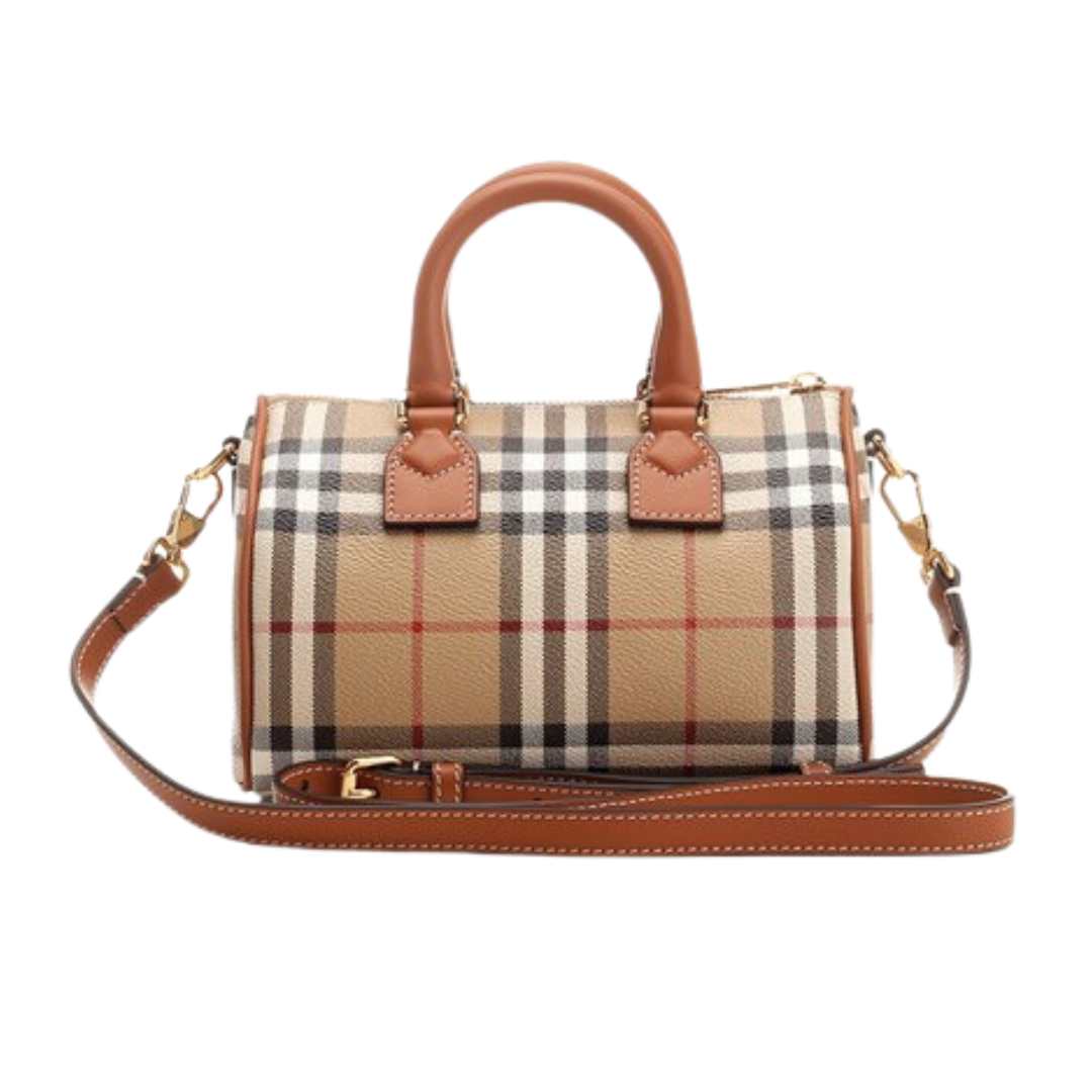 Checkered mini bowling bag