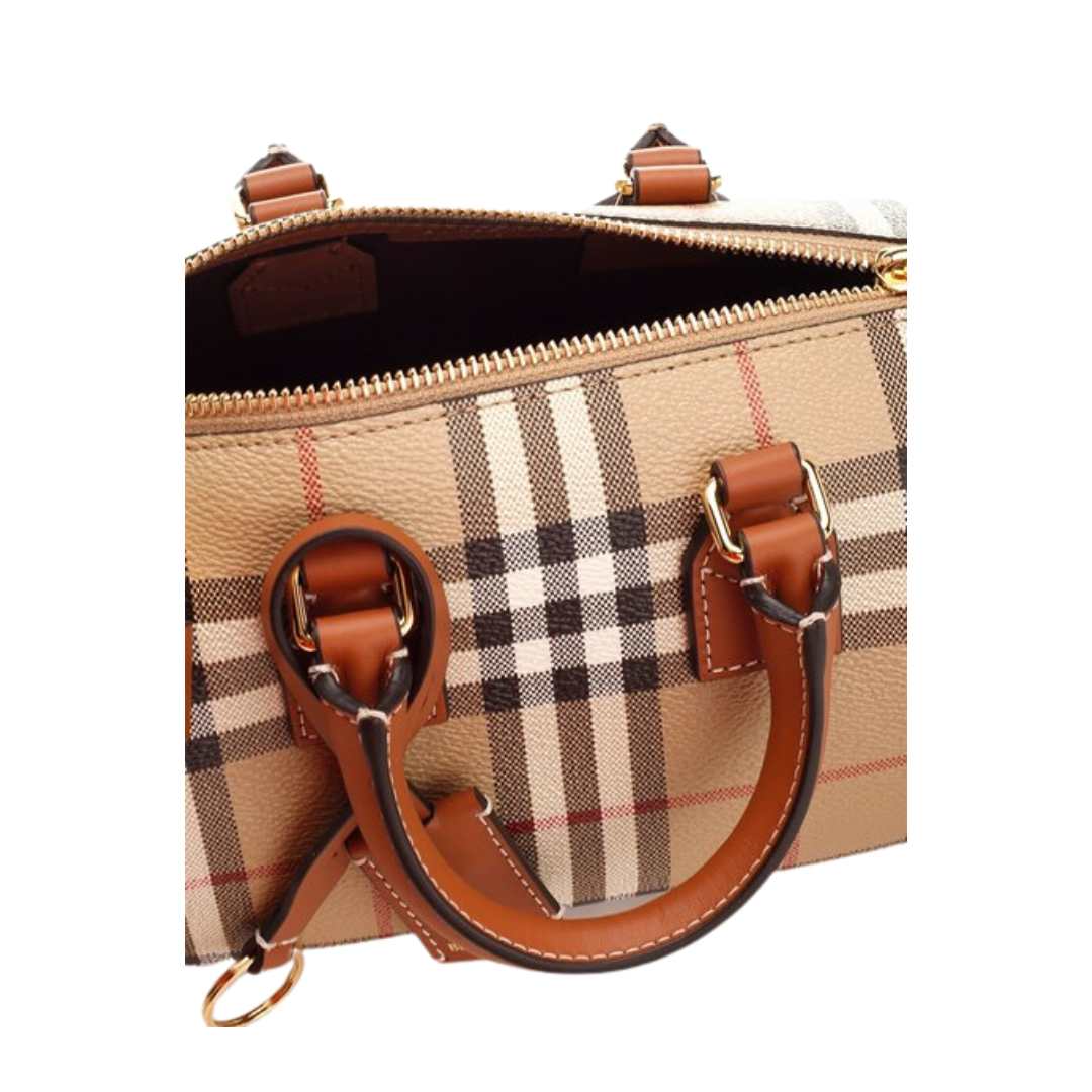 Checkered mini bowling bag