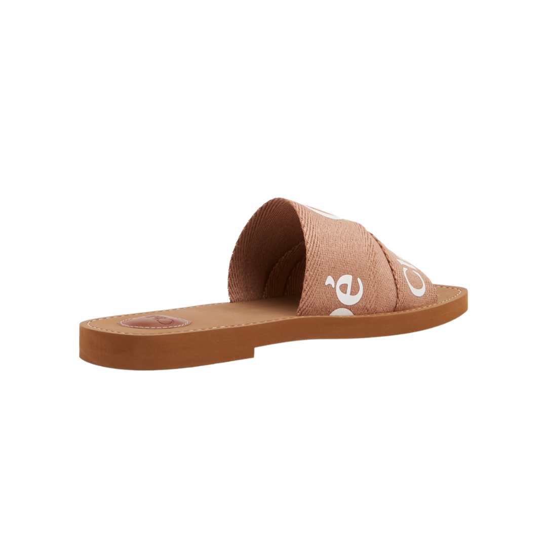 Chloé Logo-Print Slip-On Sandals