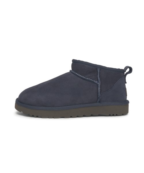  Suede leather mini boots (classic ultra mini) - Eve Blue