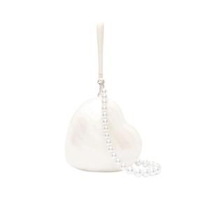 Heart Bag with Pearl Strap 