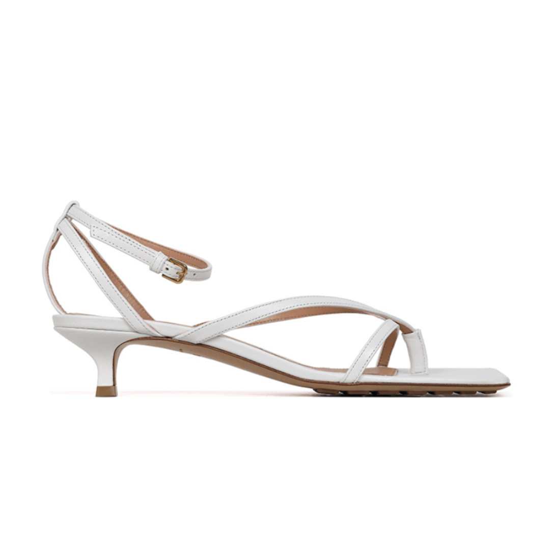 Optic White Stretch Strap Sandal