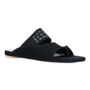 Numbers-Motif Elasticated Strap Sandals
