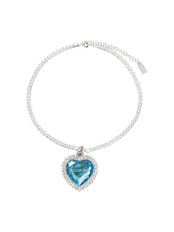 crystal heart necklace