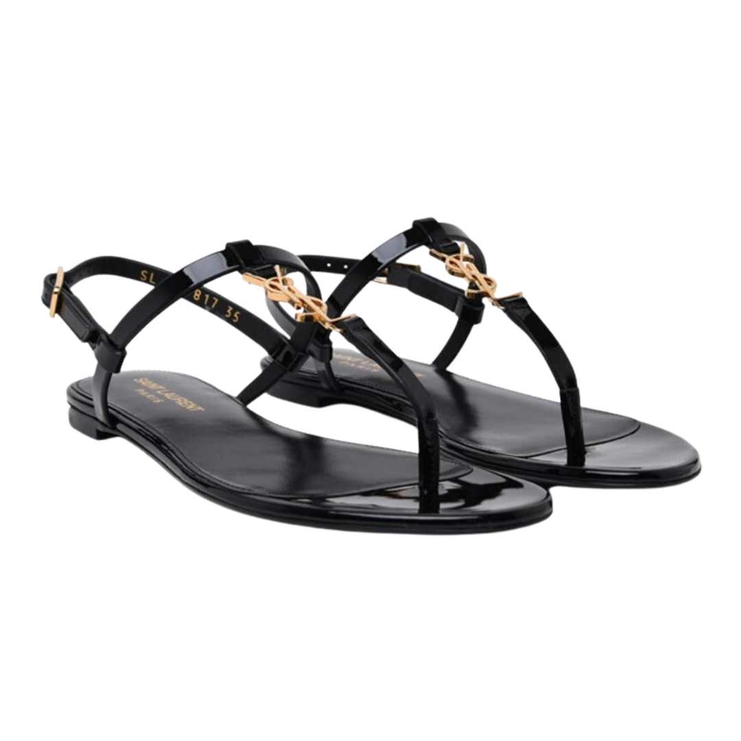 Monogram Cassandra Flat Sandals