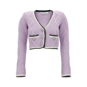  Lilac Knit Cardigan
