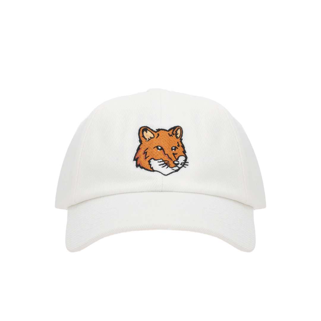 Large Fox Head Embroidery 6P Cap
