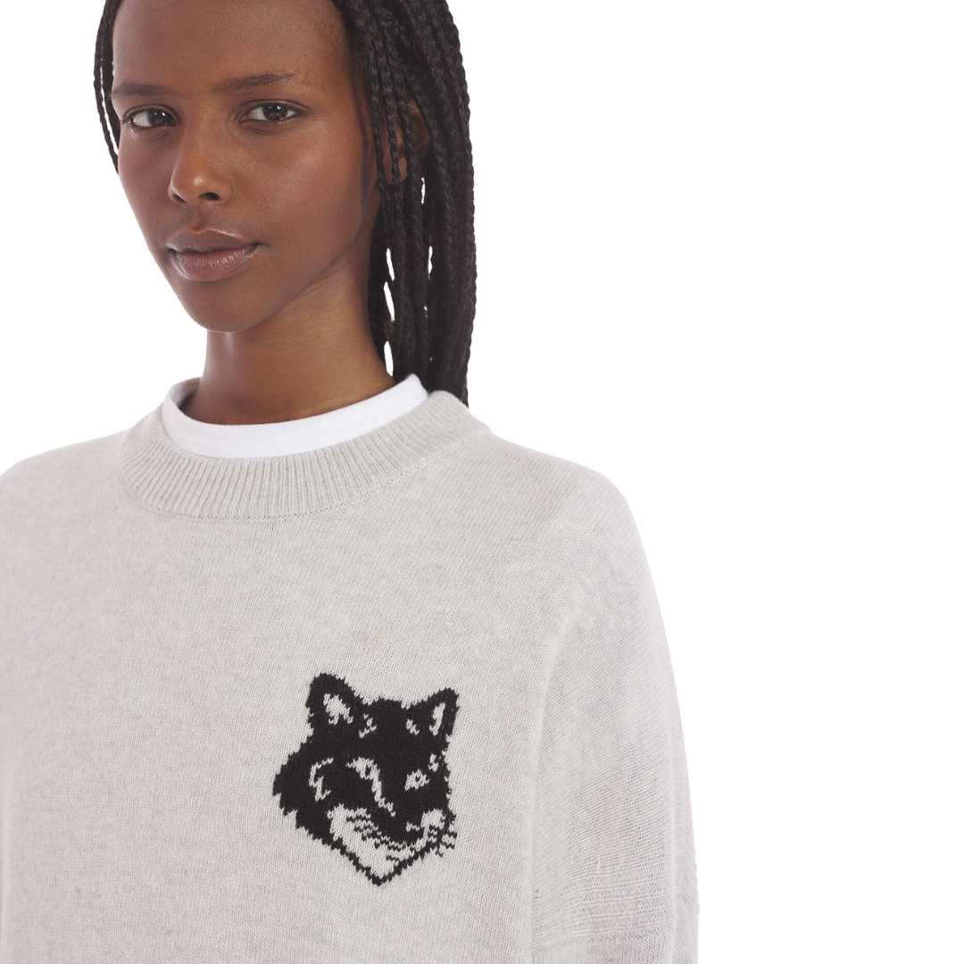 Fox Head Intarsia Comfort Jumper