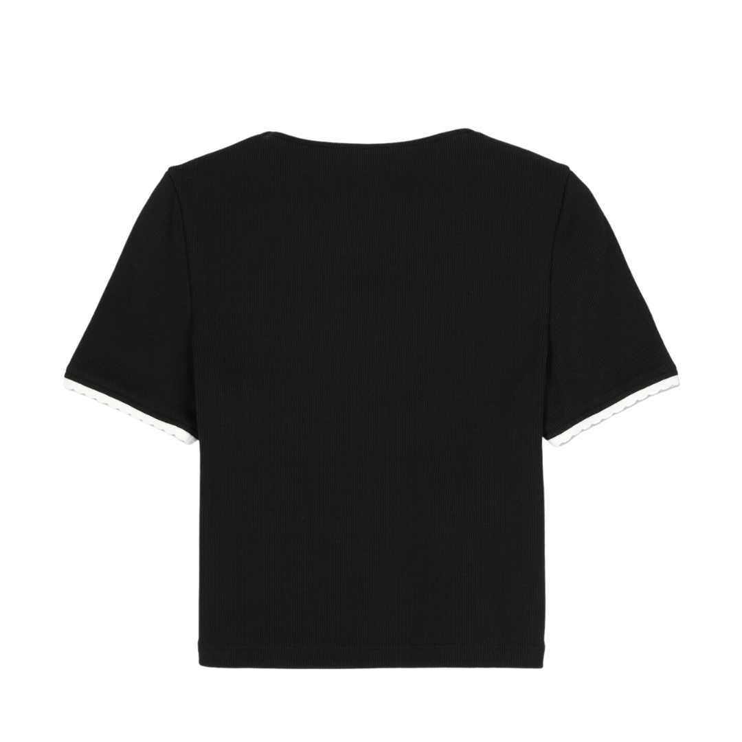 Black Cotton Sweater