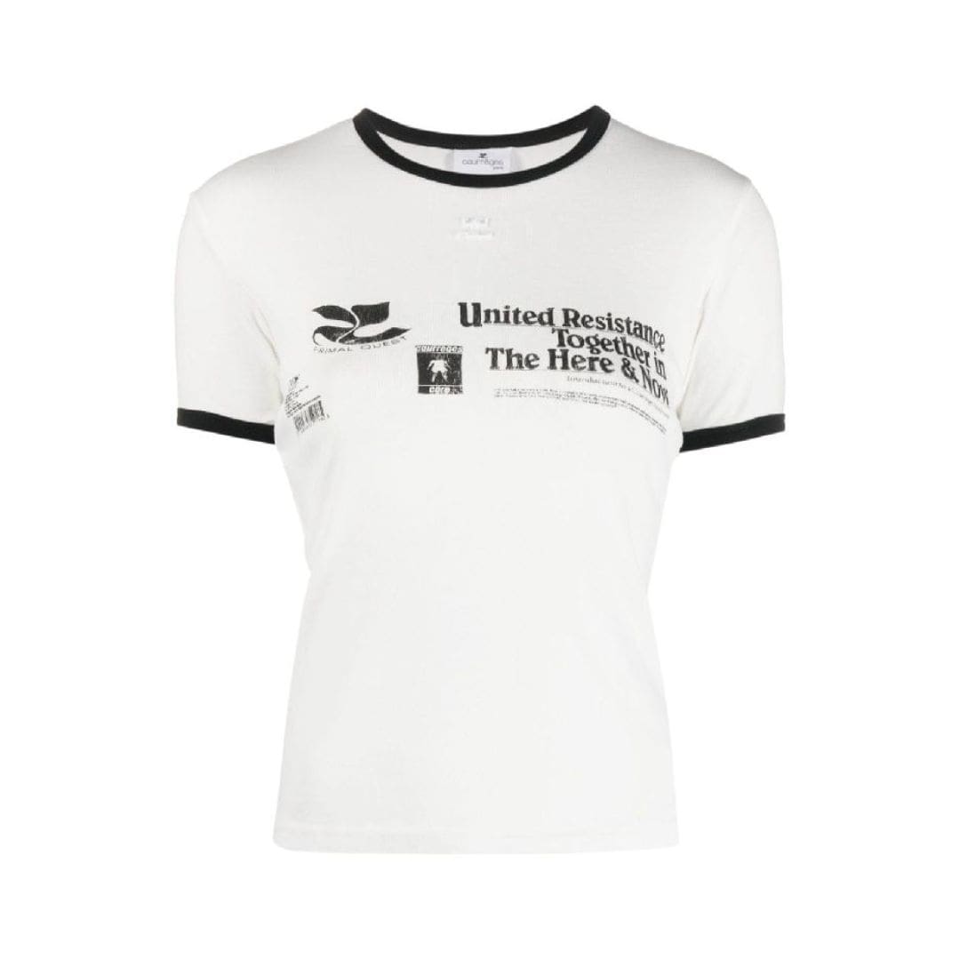 contrast printed t-shirt