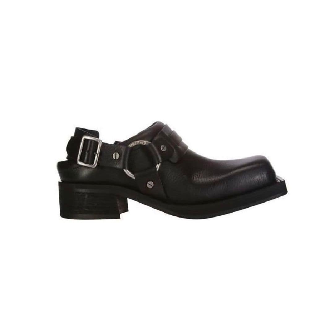harness strap embellished loafers