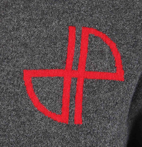 Wool logo turtleneck knit patou