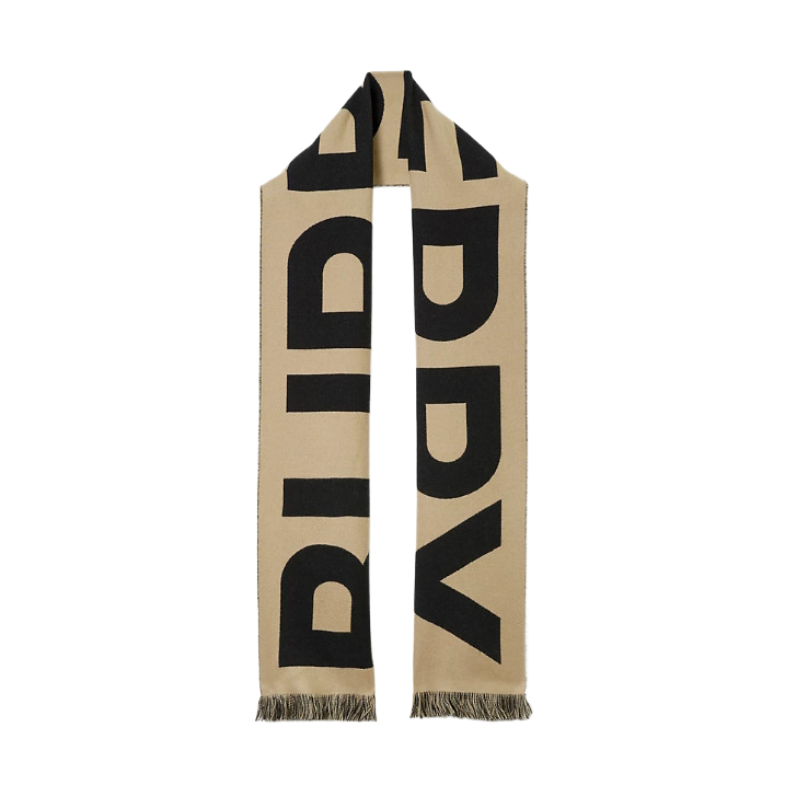 Additional production Logo Wool Jacquard Scarf