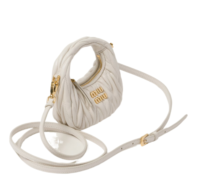 Wander Materasse nappa leather micro hobo bag