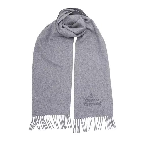 Embroidered logo scarf