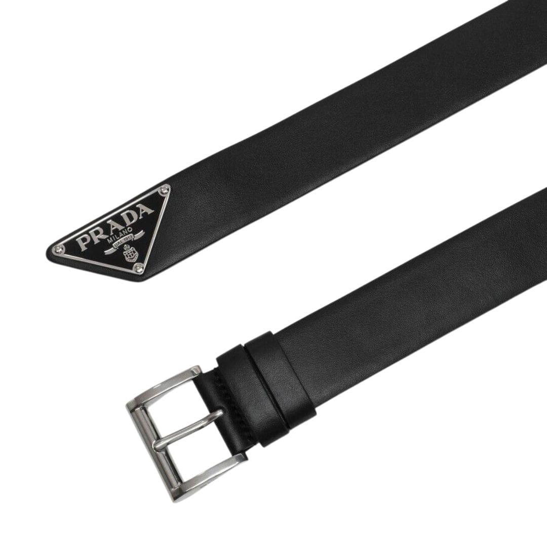 Leather Belt in Black