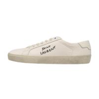 COURT CLASSIC SL/06 EMBROIDERED SNEAKERS IN CANVAS AND LEATHER