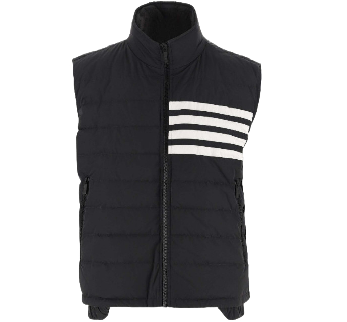 Diagonal padded vest