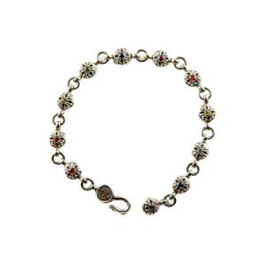 Cross Ball Bracelet Multi-Jewel / ruby, sapphire, diamond (after)