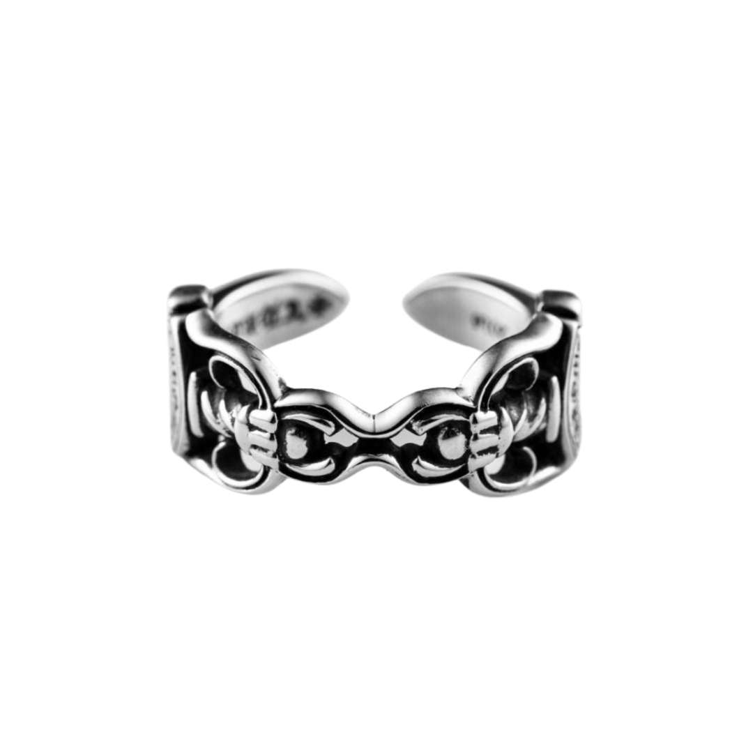 Double dagger open ring