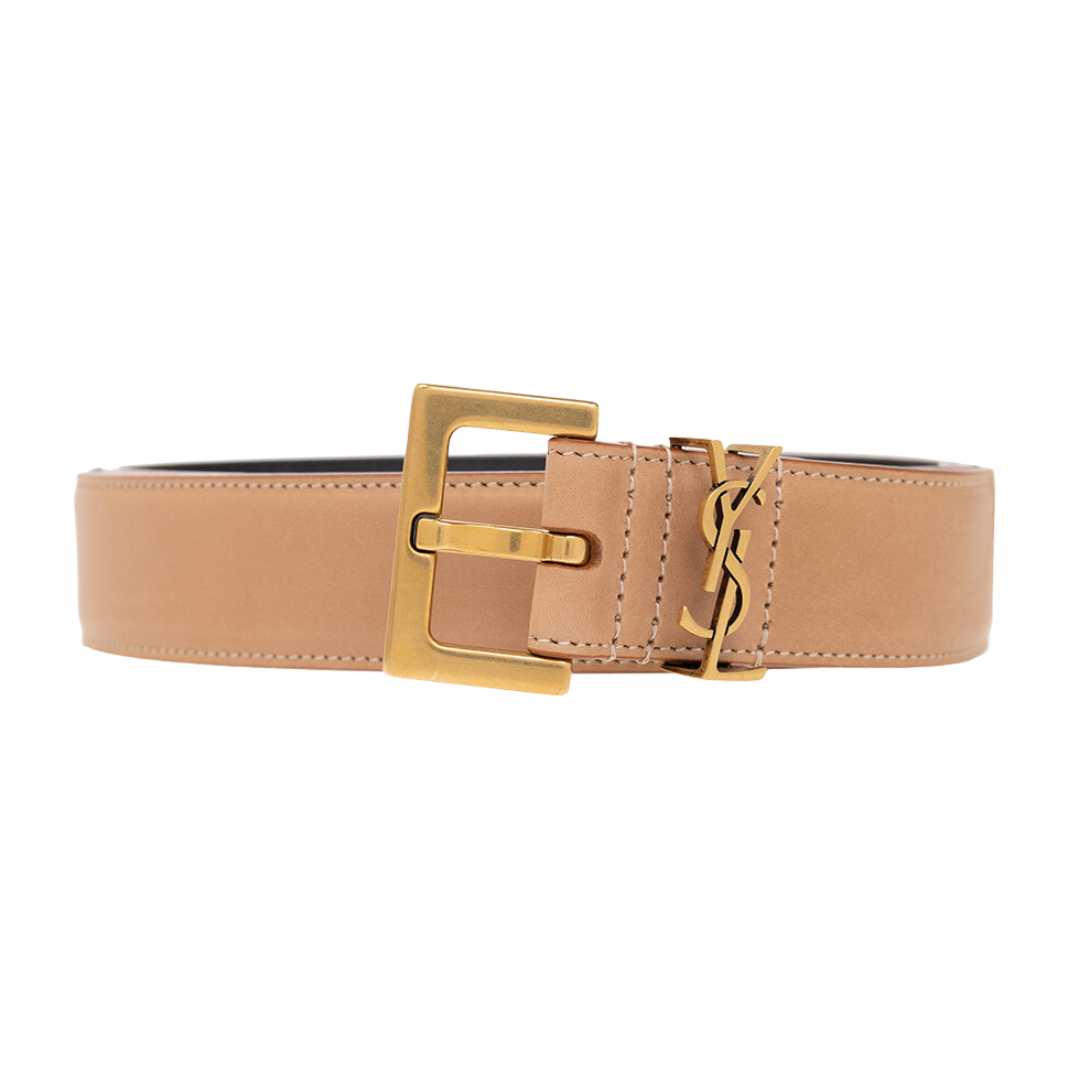 monogram logo belt