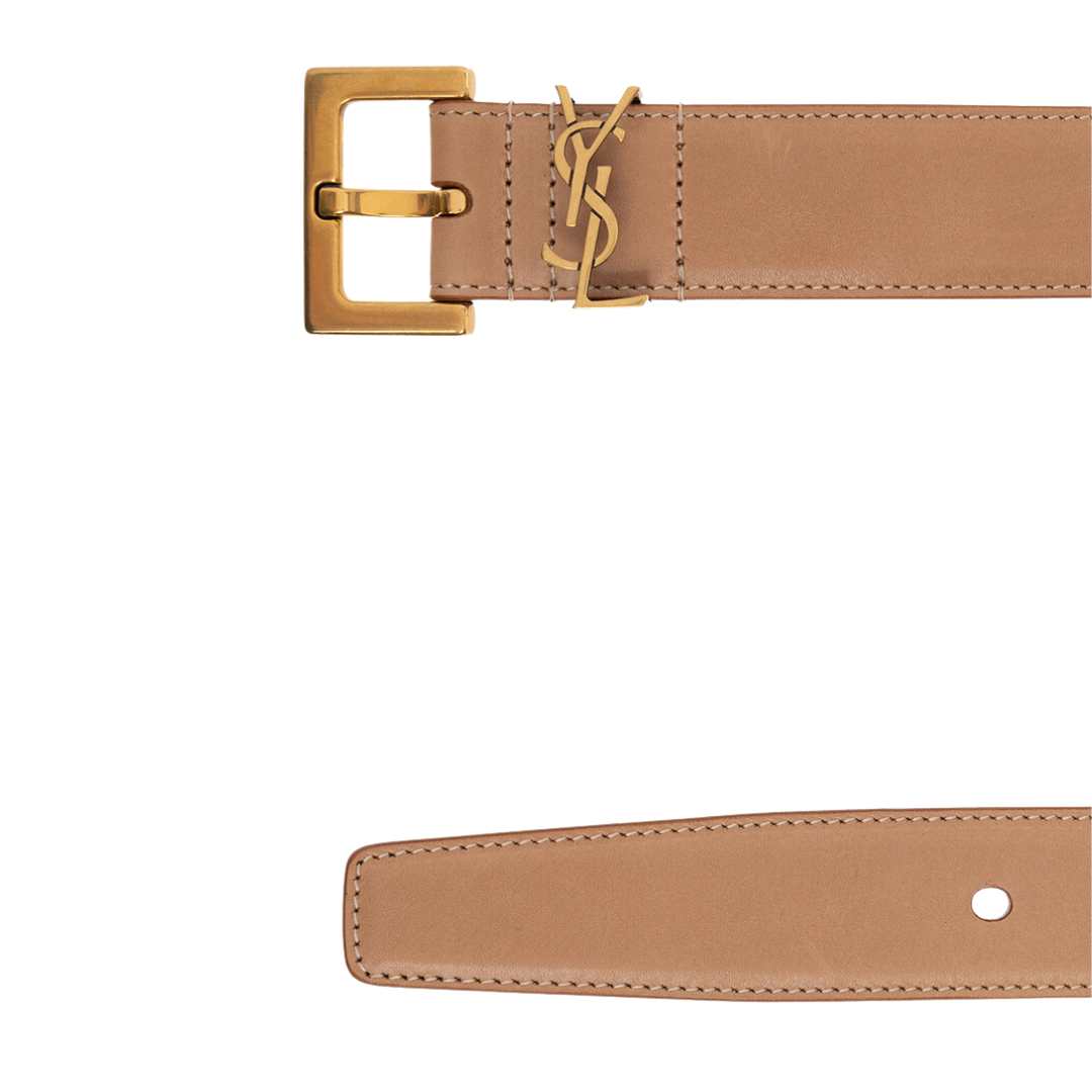 monogram logo belt