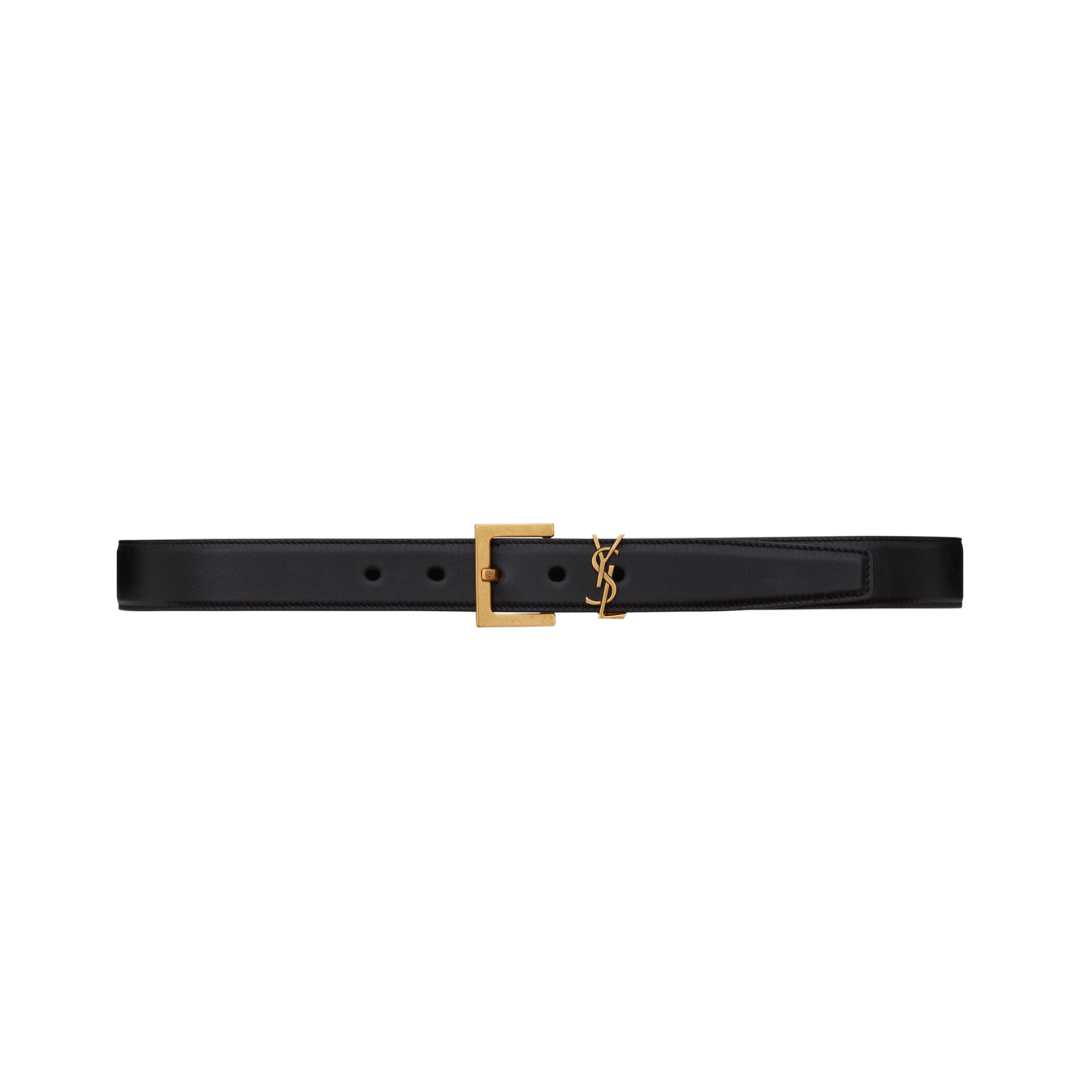 monogram logo belt
