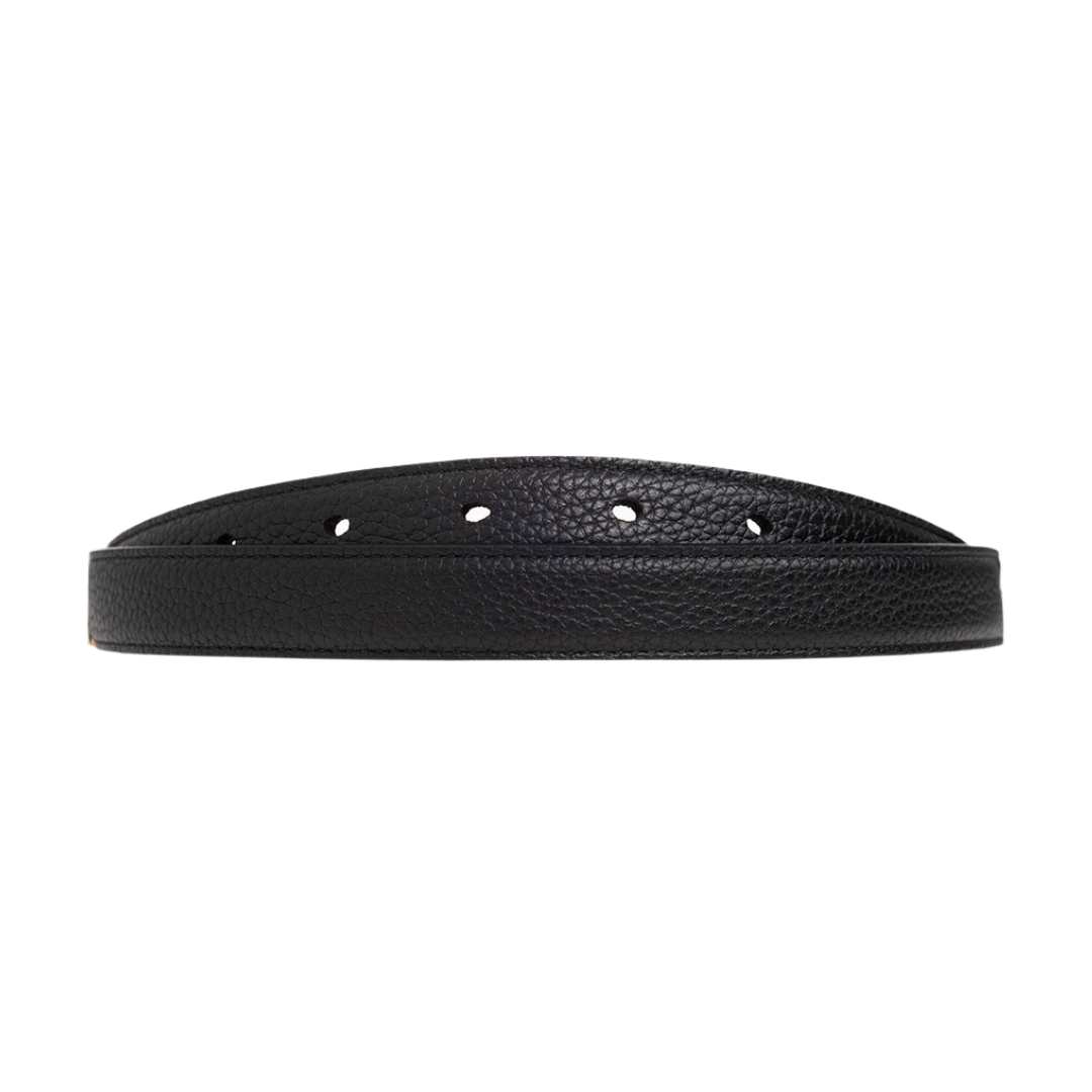 monogram square buckle slim belt