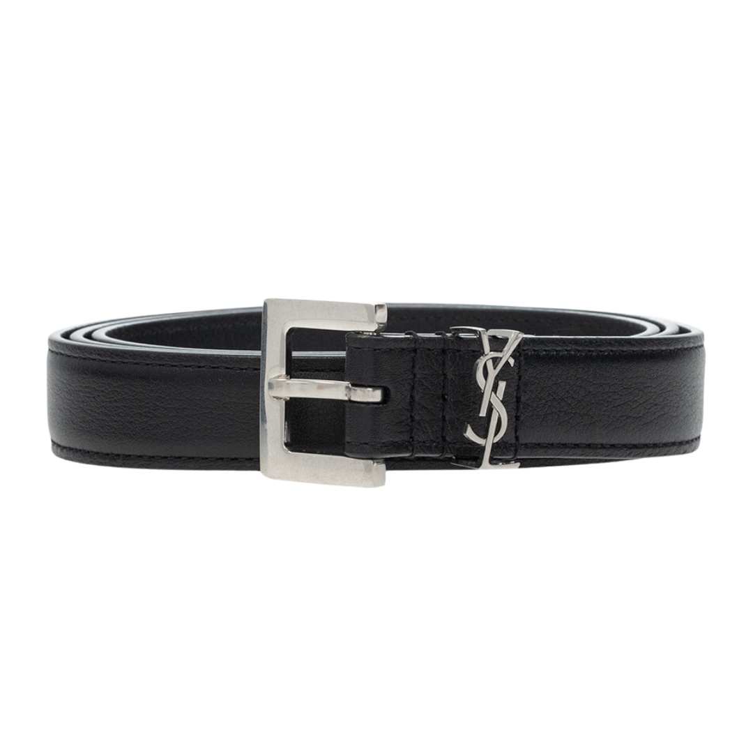 monogram logo belt